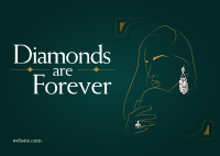 Diamonds are Forever Postcard