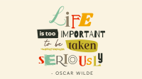 Life is Important Quote Animation