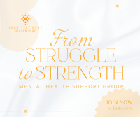 Strength Mental Health Facebook Post Design