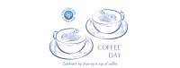 Coffee Day Latte  Facebook Cover Design