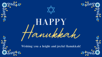 Hanukkah Floral Border Animation