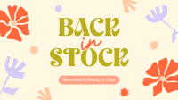 Quirky Back In Stock Facebook Event Cover