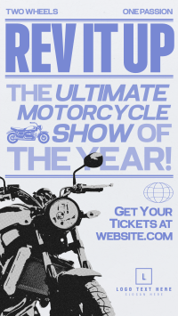 Modern Nostalgia Motorcycle Show Instagram Reel Design