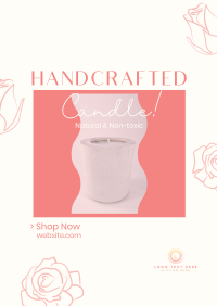 Handcrafted Candle Shop Poster