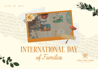 Day of Families Scrapbook Postcard
