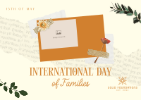Day of Families Scrapbook Postcard Image Preview