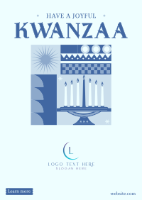 Geometric Kwanzaa Poster