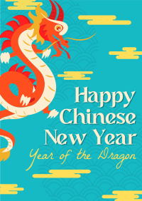 Chinese New Year Dragon Poster