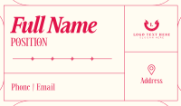 Generic Minimal Line  Business Card