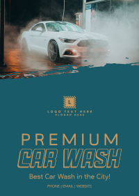 Premium Car Wash Poster