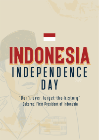 First Indonesia President Poster