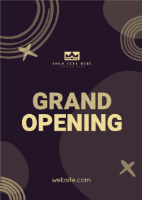 Contemporary Grand Opening Poster