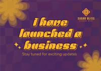 Y2K Business Launch Postcard Design