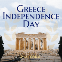 Contemporary Greece Independence Day Instagram Post