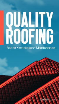 Quality Roofing Instagram Reel Image Preview