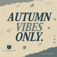 Autumn Vibes Greeting Linkedin Post Design