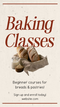 Beginner Baking Class Instagram Story