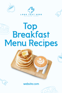 Pancake & Coffee Pinterest Pin Image Preview