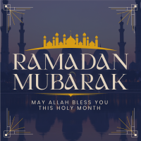 Mosque Silhouette Ramadan Linkedin Post