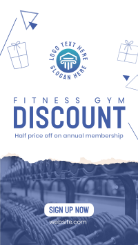 Christmas Gym Discount Facebook Story