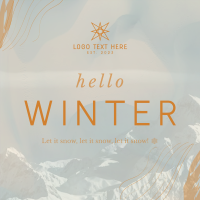 Winter Greeting Instagram Post