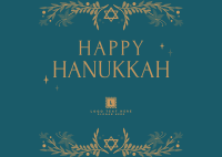 Celebrating Hanukkah Postcard