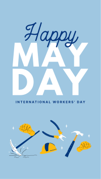 International Workers Day Facebook Story