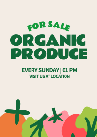 Organic Vegetables Poster