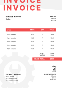 Machinery Invoice