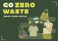 Practice Zero Waste Postcard