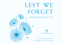 Symbol of Remembrance Postcard