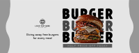 Free Burger Special Facebook Cover