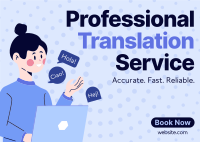 Professional Translation Service Postcard