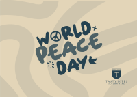 Peace Day Quirks Postcard