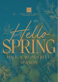 Hello Spring Poster