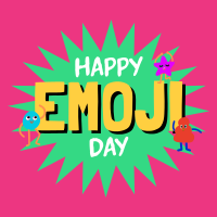 Happy Emoji Day Instagram Post Design