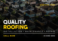 Quality Roofing Services Postcard