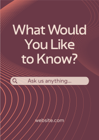 Minimalist Corporate FAQ Poster