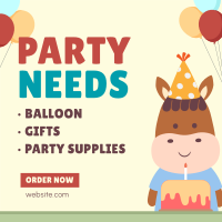 Party Supplies Instagram Post