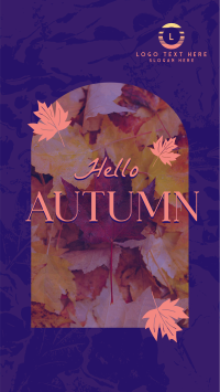 Hello There Autumn Greeting Instagram Reel Image Preview