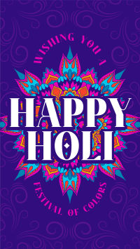 Holi Greeting Flourishes Video