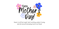 Mother's Day Colorful Flowers Twitter Post