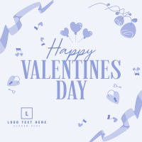 Valentines Greeting Linkedin Post Design