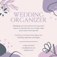 Abstract Wedding Organizer Linkedin Post