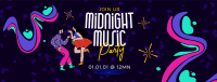 Midnight Music Party Facebook Cover Image Preview