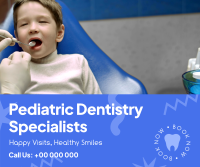 Pediatric Dentistry Specialists Facebook Post