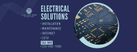 Professional Electrician Services Facebook Cover Design