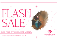 Jewelry Flash Sale Postcard