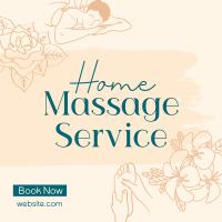 Home Massage Service Instagram Post