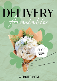 Flower Delivery Available Flyer